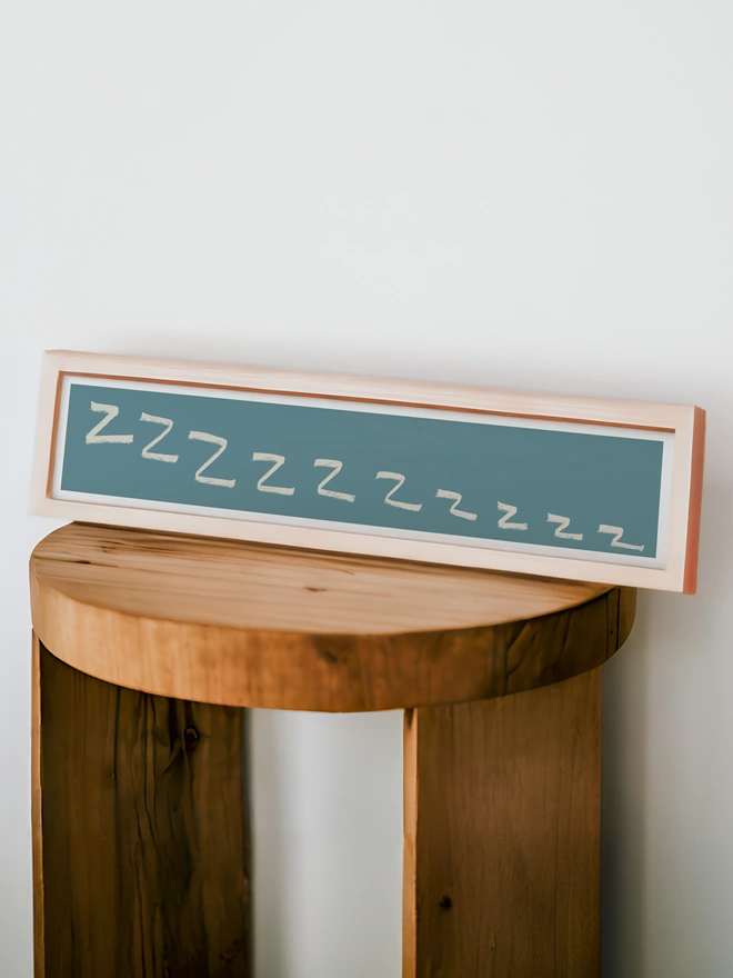 'Zzzzzzz' Bedroom Panoramic Art Print