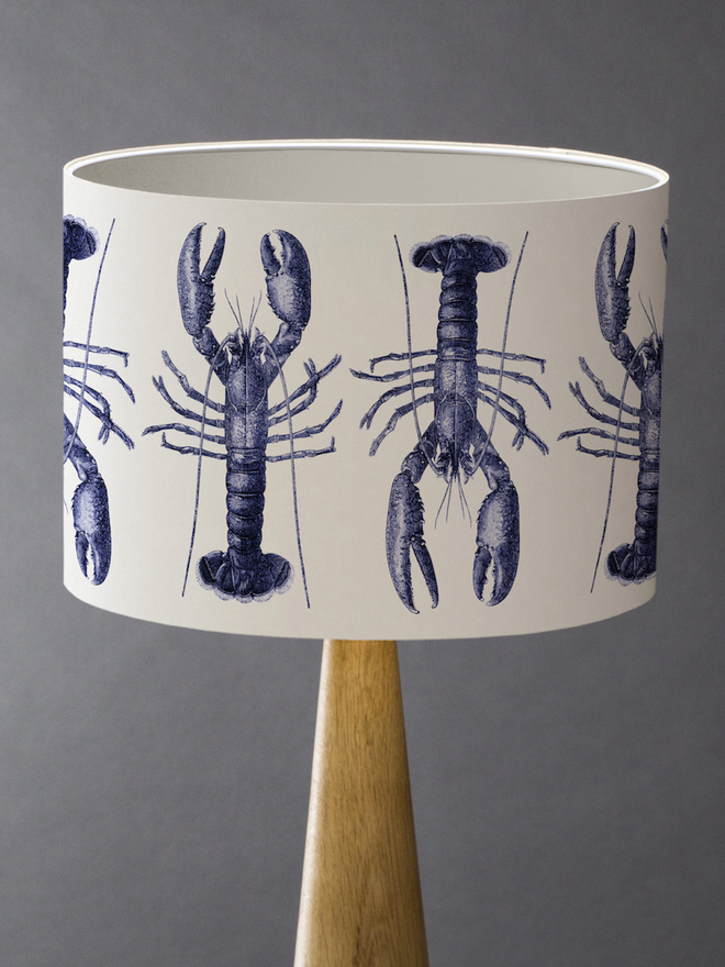 Mountain and Molehill – Blue Lobster Lampshade close up