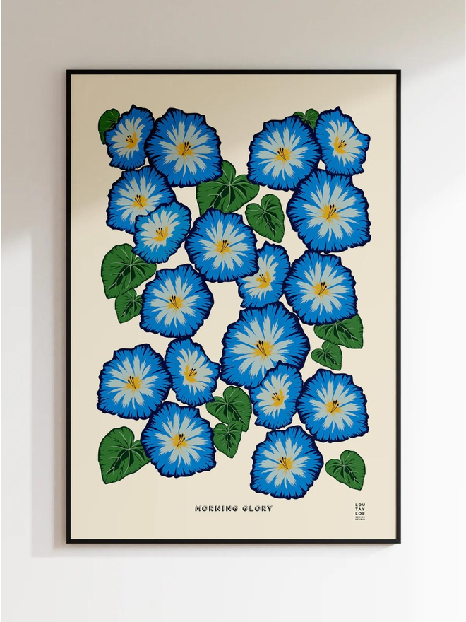 morning glory floral Giclee print