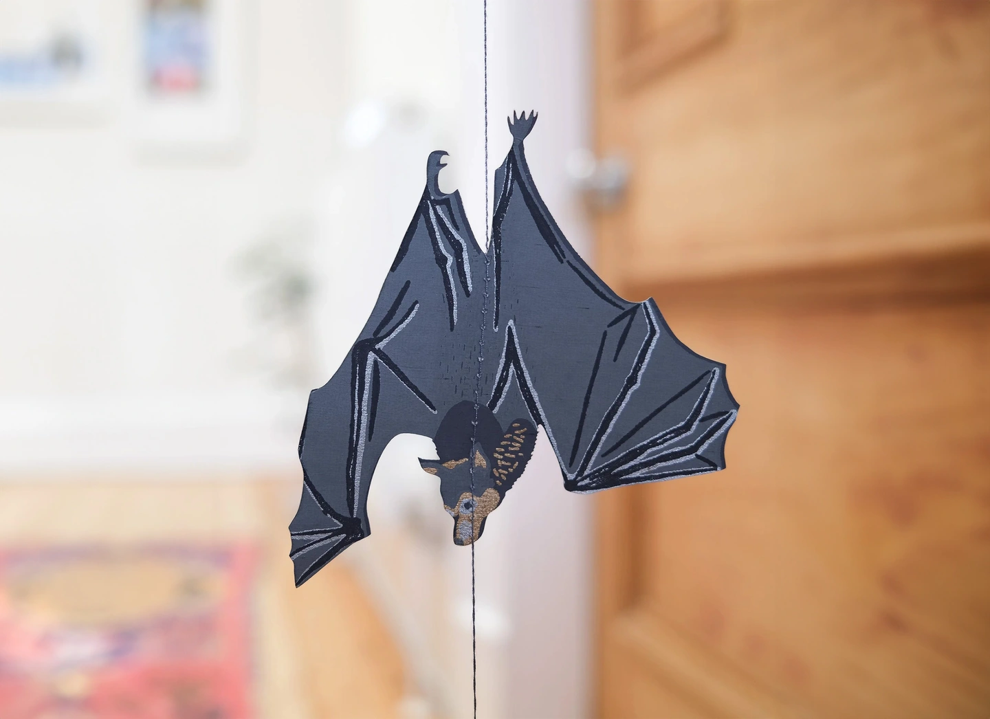 Bat halloween garland