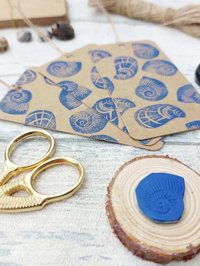 Sea Shell Ink Stamps