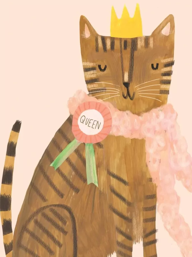 Deserve Better Queen Cat Card