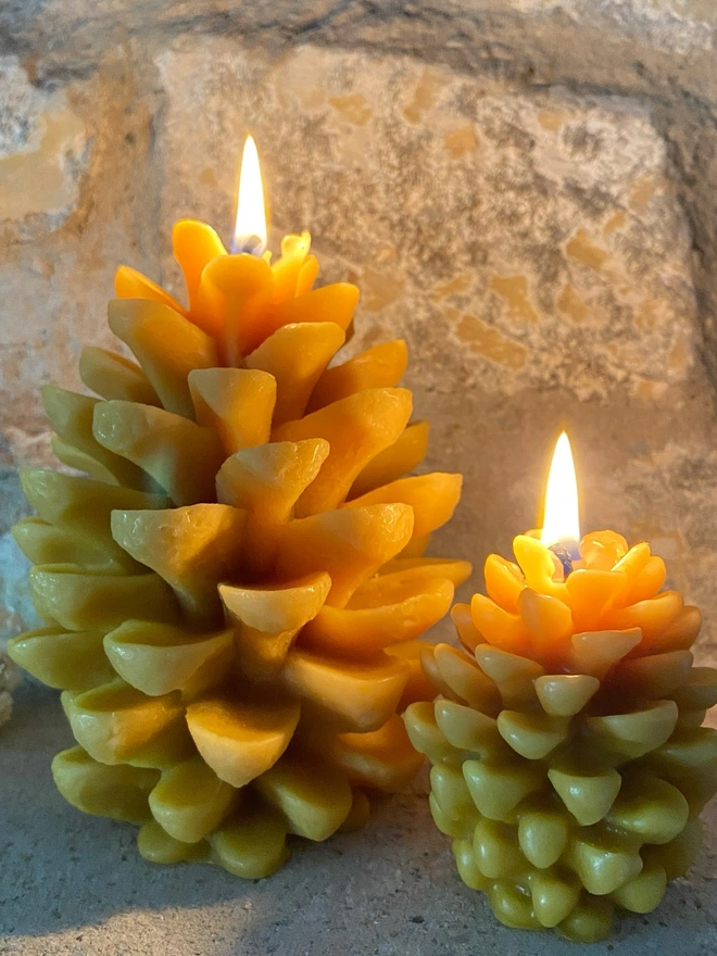 Extra Large Fir Cone Candle