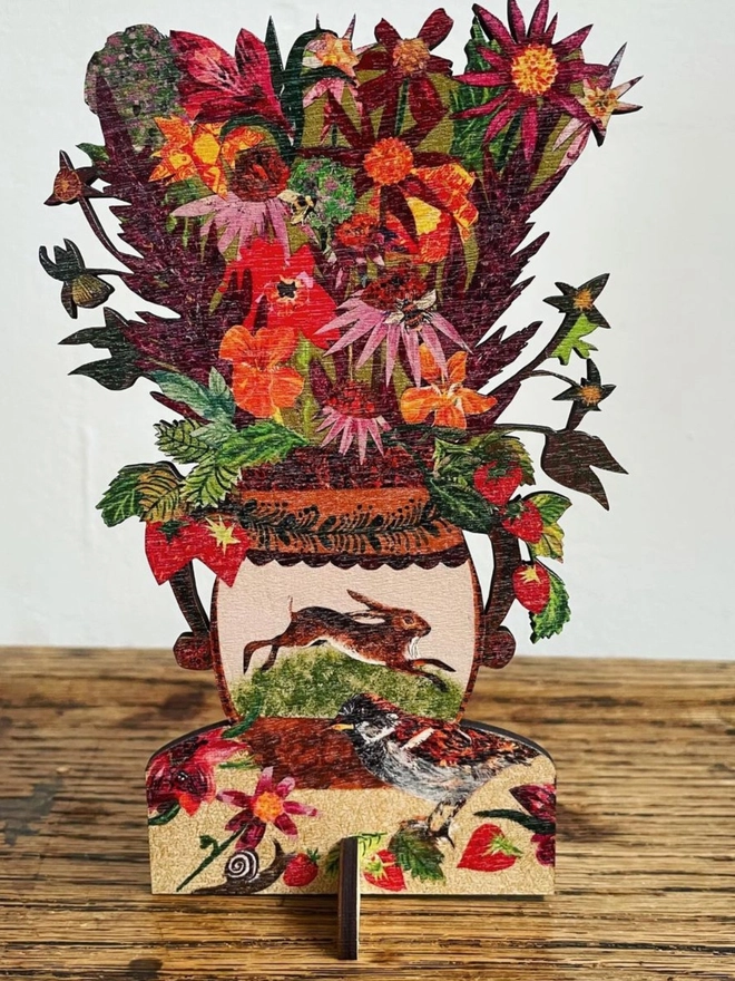 Berries & Blooms Birch Plywood Keepsake And Greeting Card