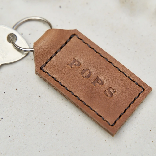 Leather keyring