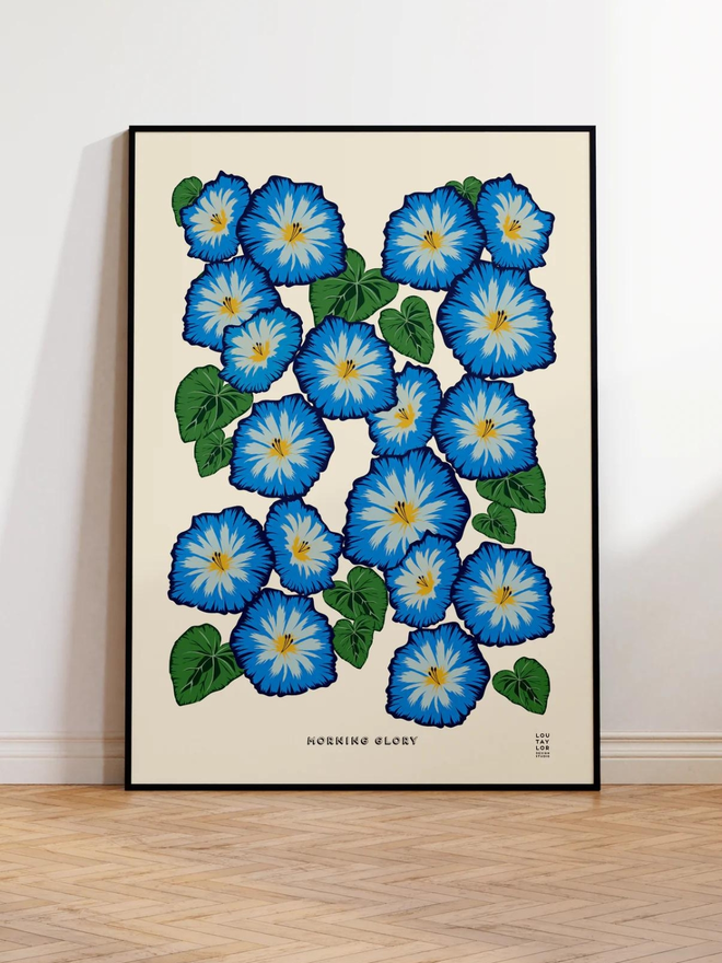 morning glory floral Giclee print