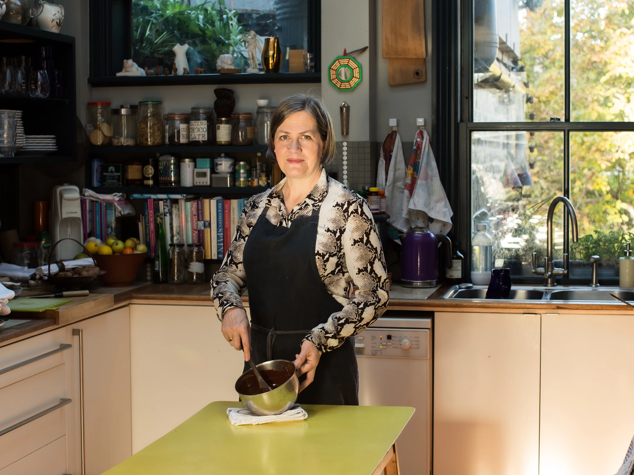 Chantal making chocolate truffles