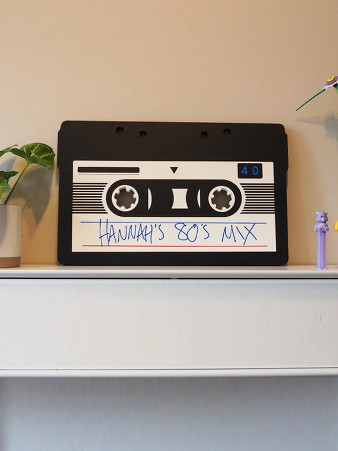 Cassette Tape on shelf