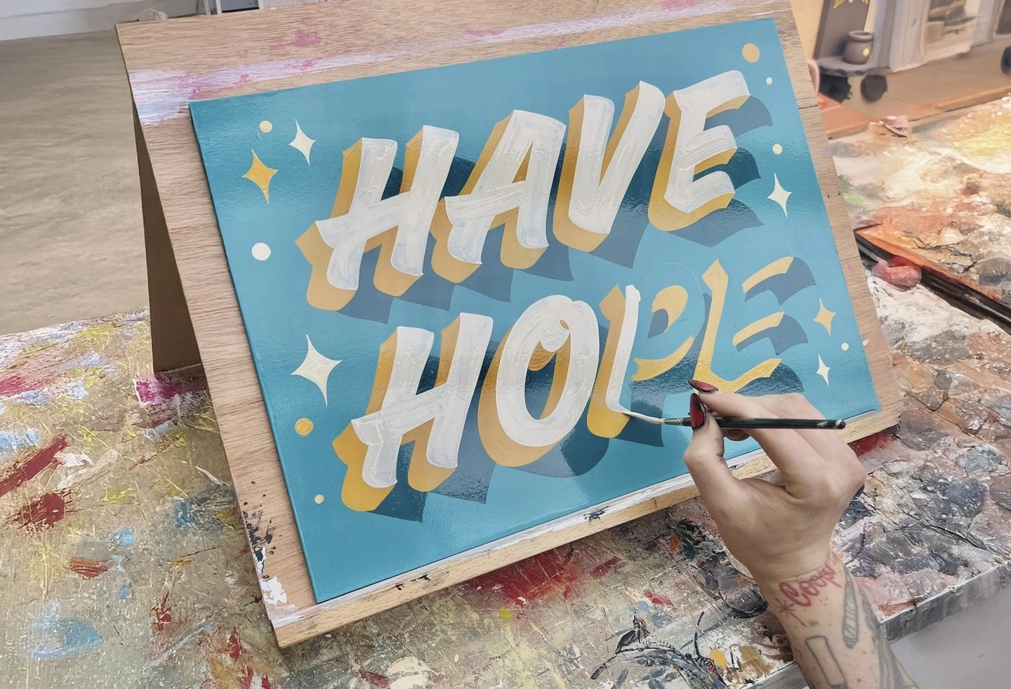 Have hope custom sign painting 