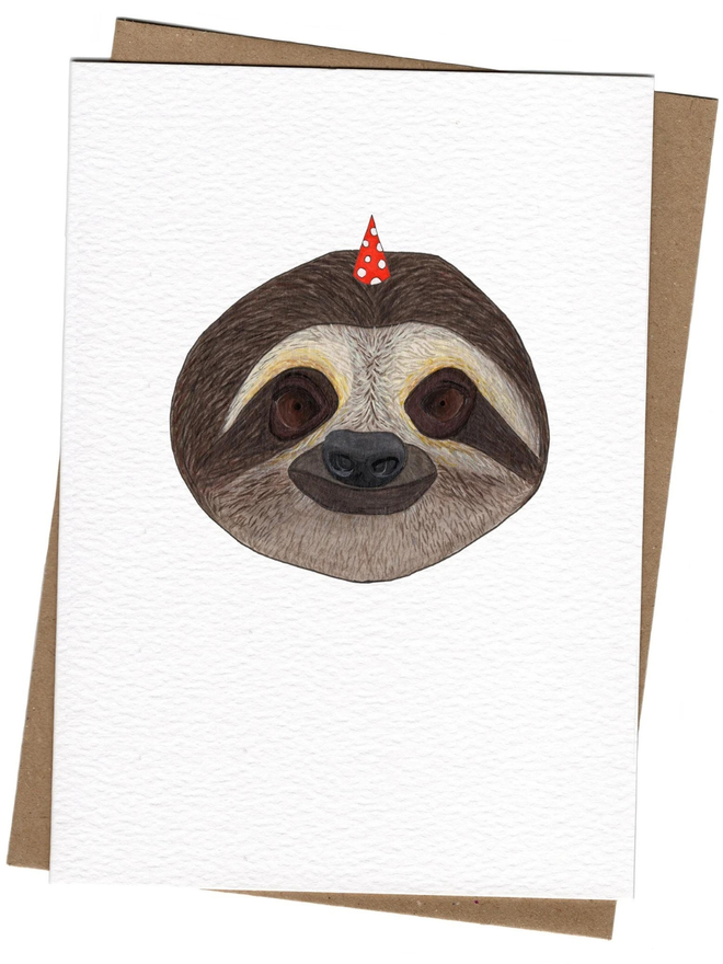 Party Sloth Card