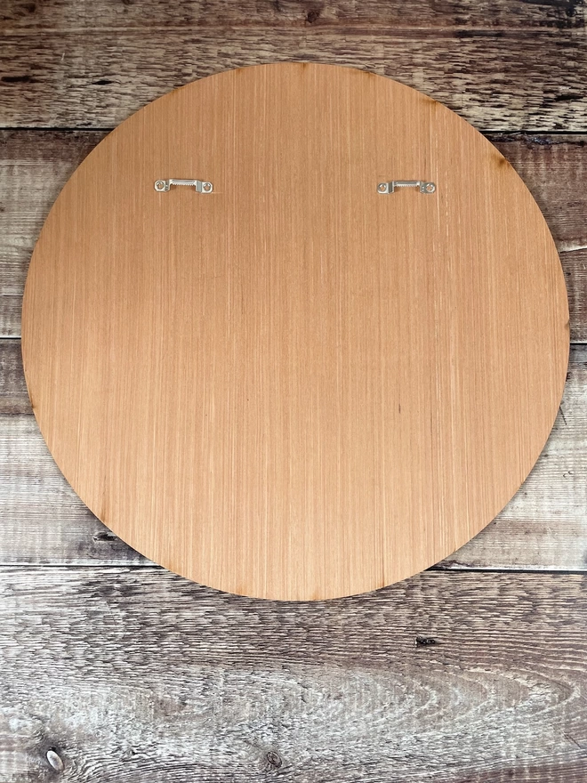 Reverse of the Italian Spinone wooden circular plate 