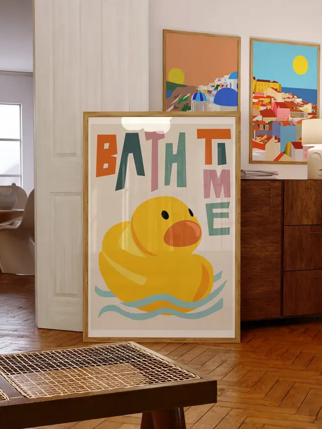 'Bath Time' Bathroom Art Print