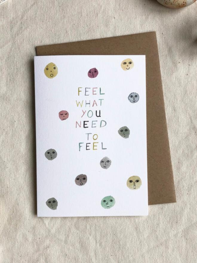 "Feelings" Sympathy Card