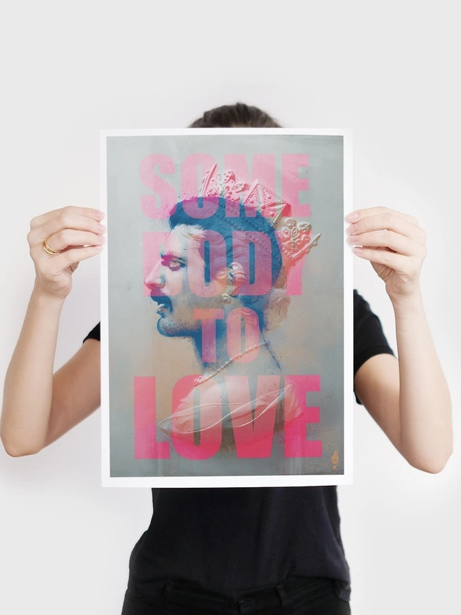 'Somebody to Love' Freddie Mercury Art Print