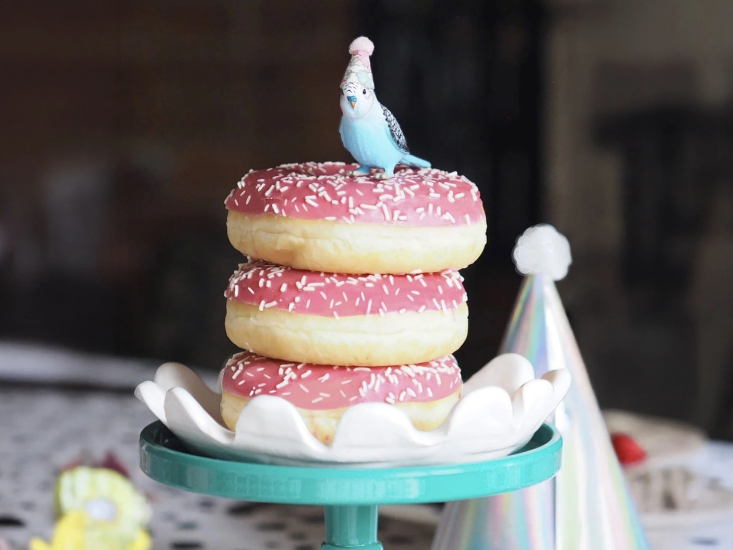 Budgie cake toppper