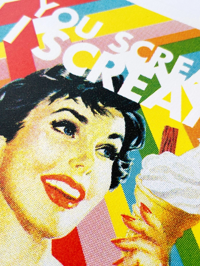 Ice Cream Screenprint 