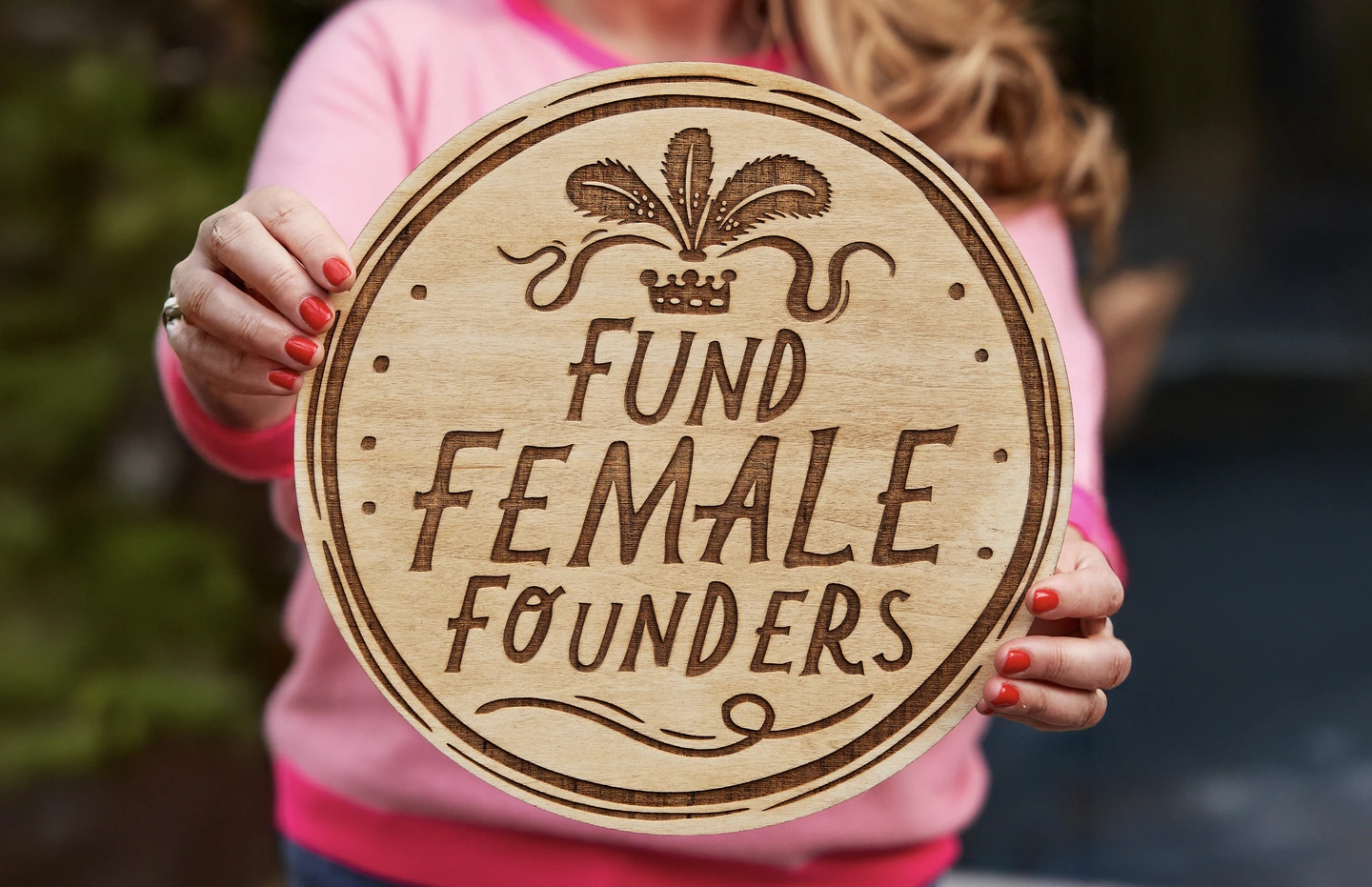 Fund female founders coin