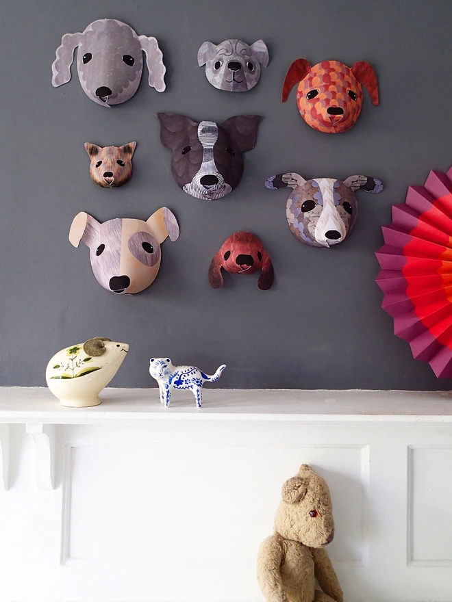 Dog wall decoration kit