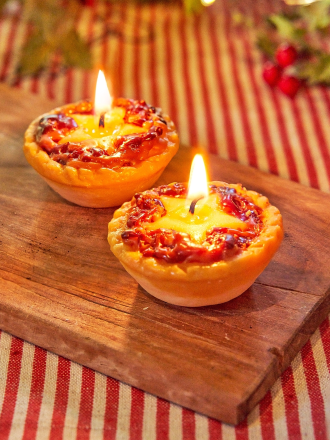 Mince pie candle 