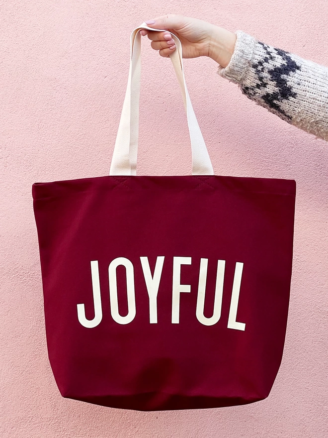 Joyful bag by Alphabet Bags for a joyful Christmas