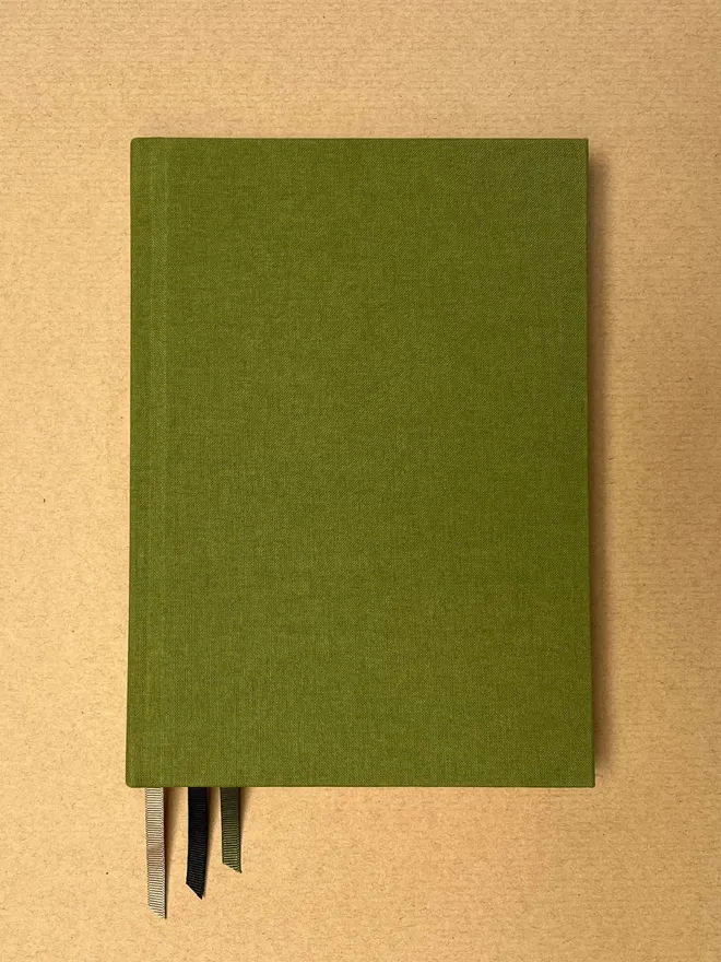 Moss Green A5 Signature Notebook - Front