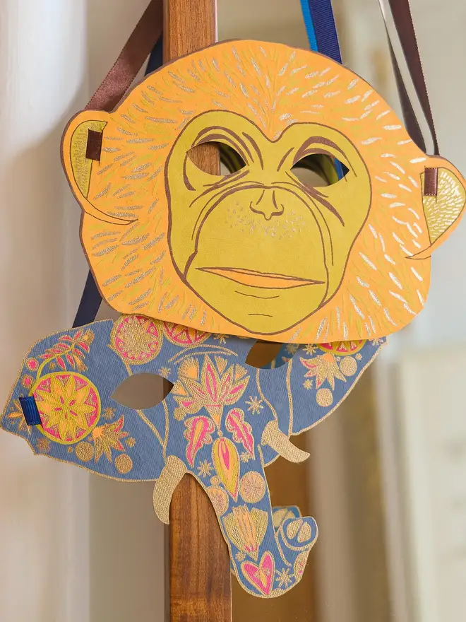 monkey elephant animal fancy dress masks