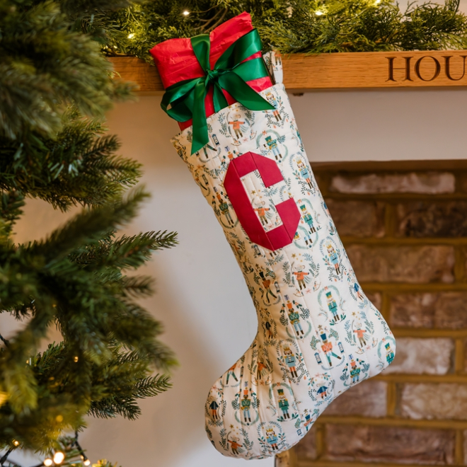 Quilted Christmas stocking