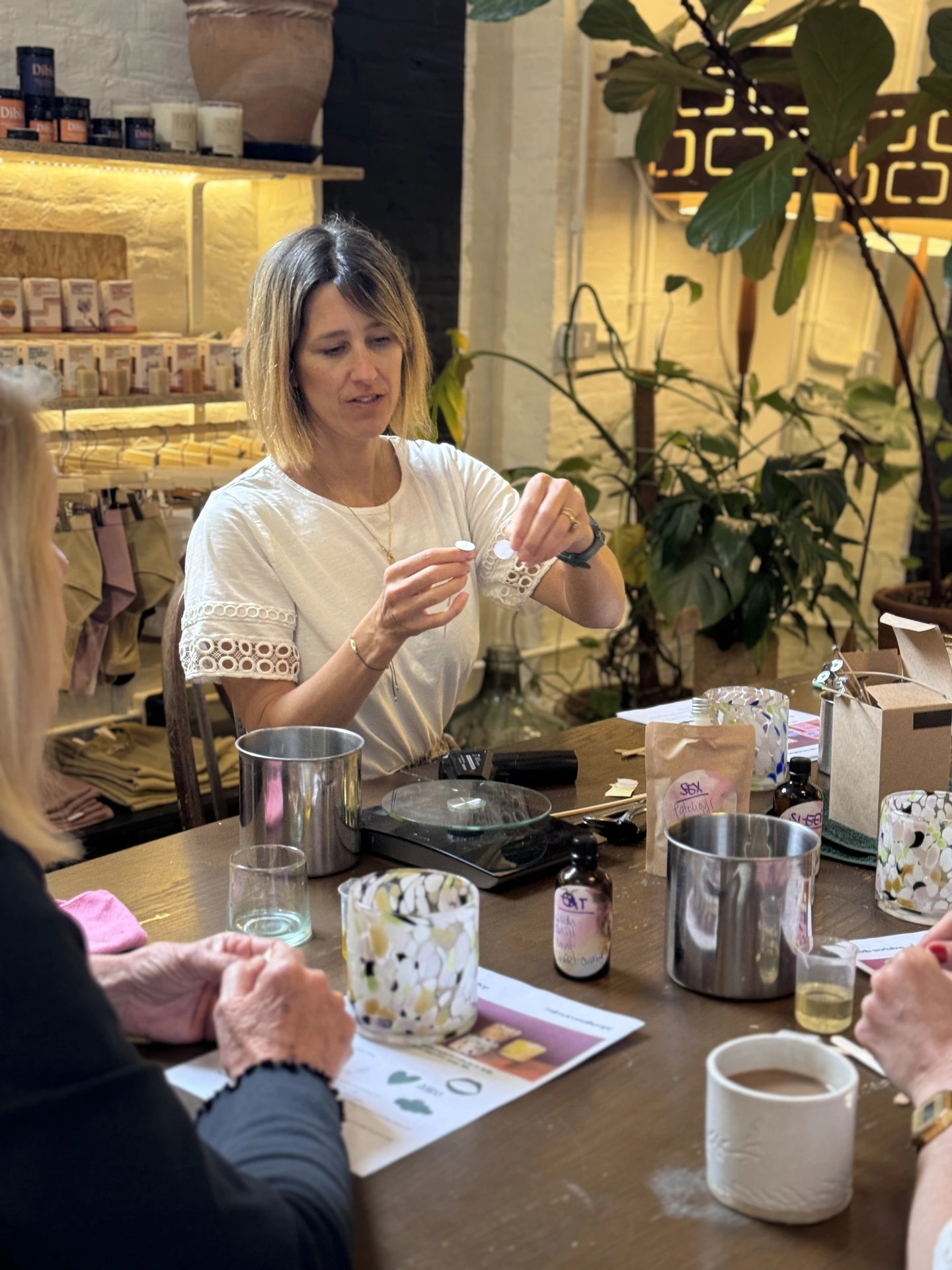 AIRO aromatherapy candle making workshop in action