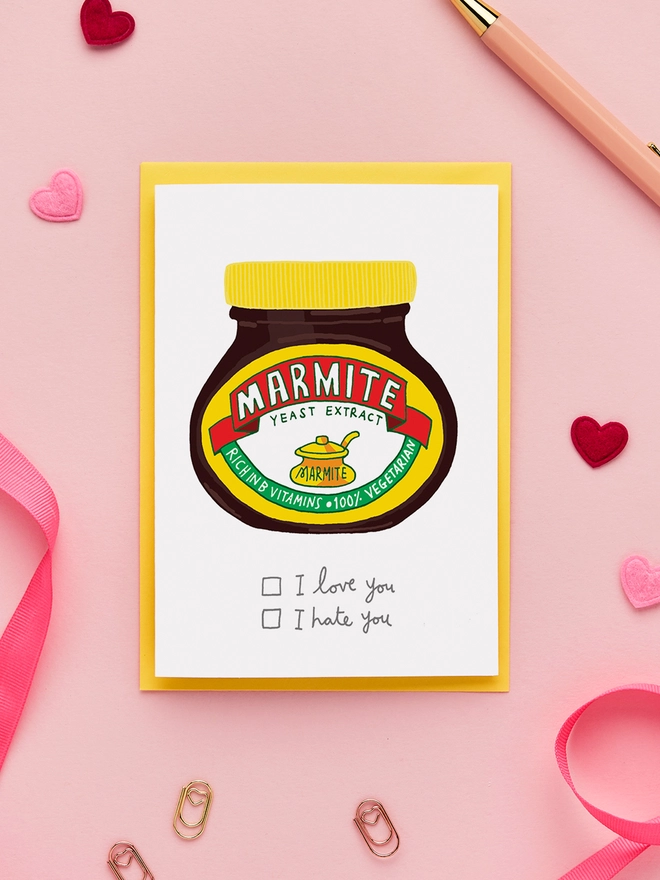 Marmite Anniversary Card / Valentines Day Card