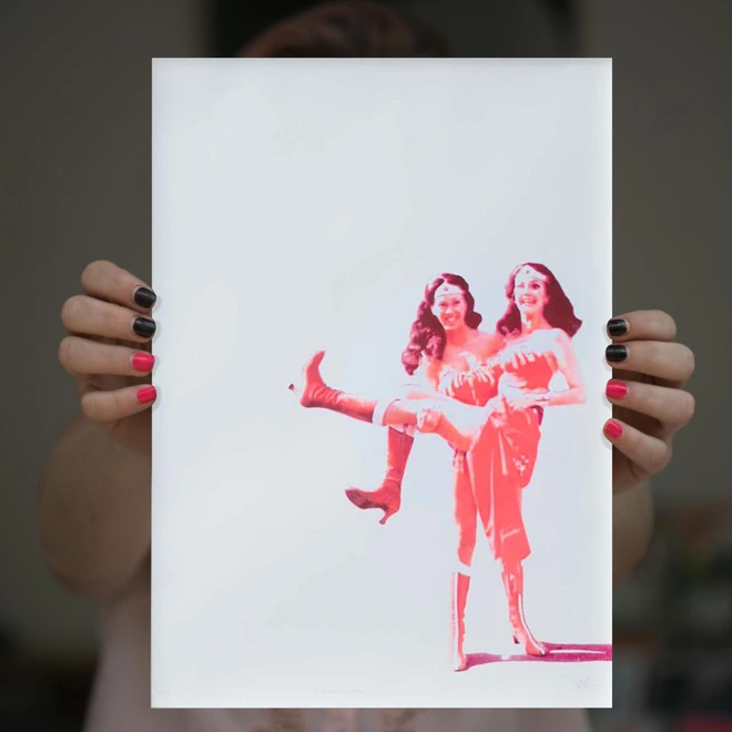 Behind every strong woman print