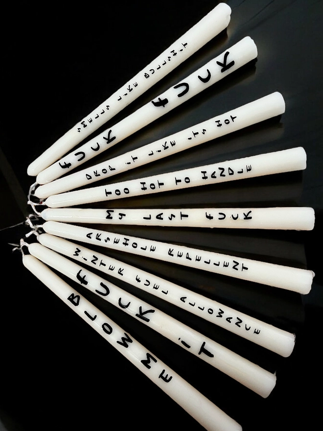 WORDS CANDLES