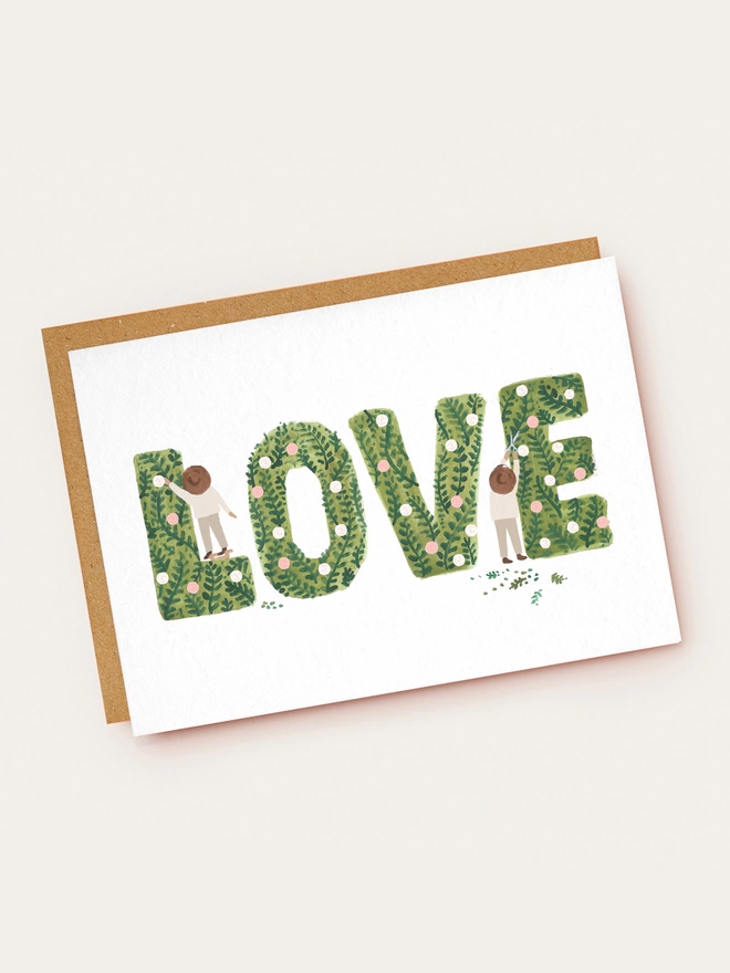 Topiary Love Card