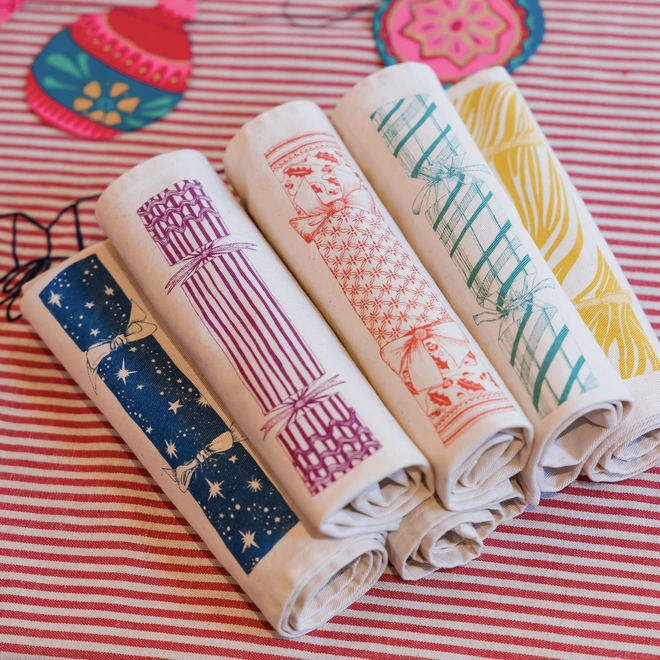 Christmas cracker napkin