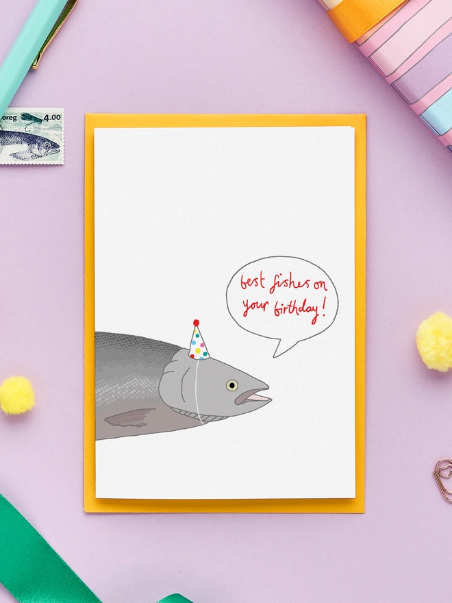 Best Fishes Funny Birthday Card