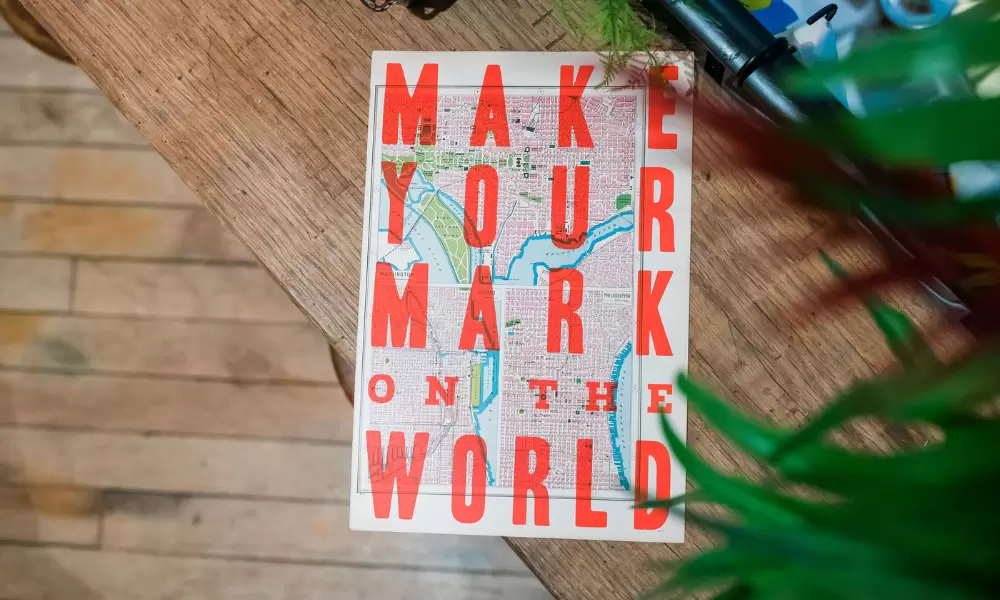 'Make your mark on the world' by Basil & Ford