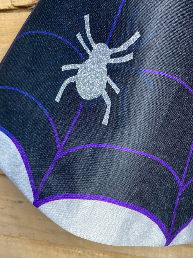 halloween cape spider detail