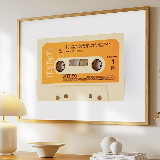 David Bowie Cassette Print