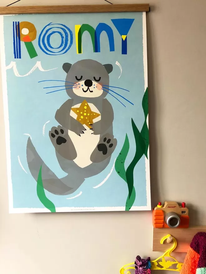 Personalised Otter Print