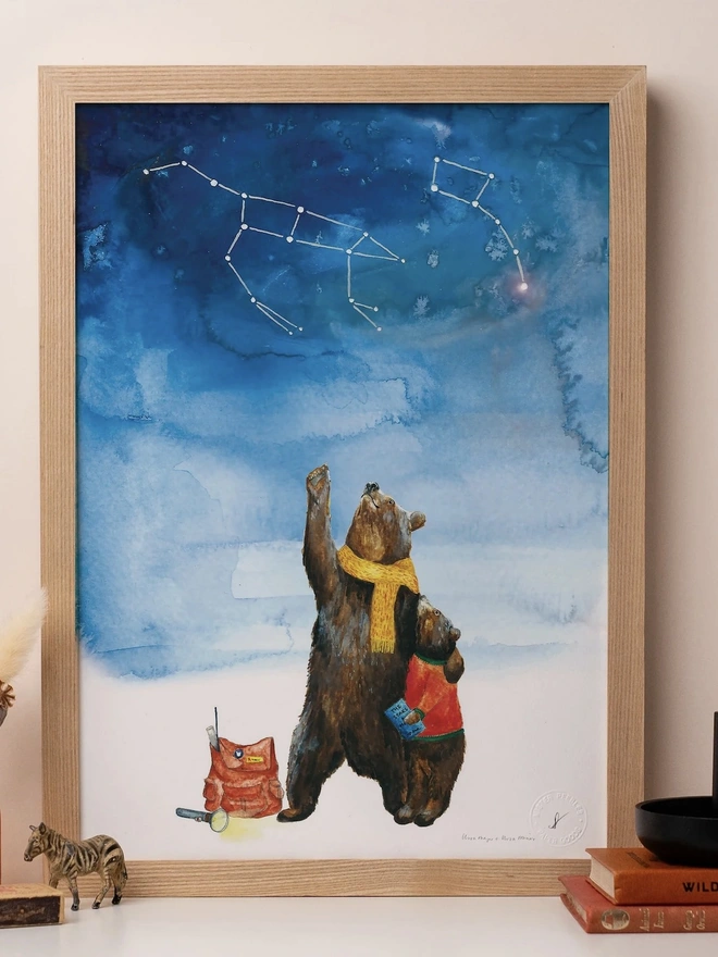 Ursa Major and Ursa Minor Print