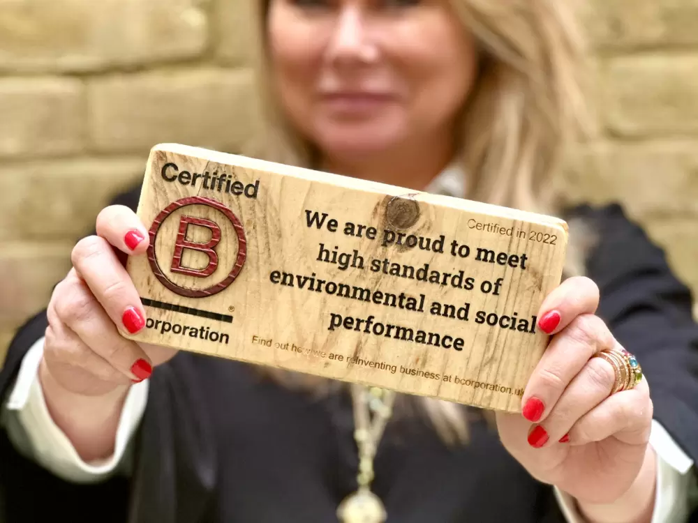 Holly & Co B Corp plaque