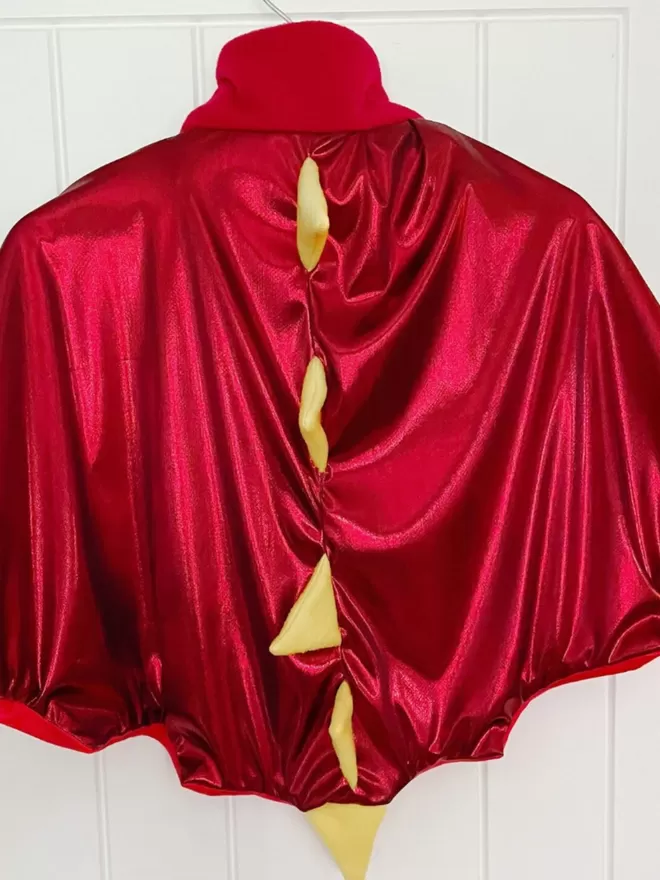 Red Dinosaur Dragon Dress Up Wings Cape