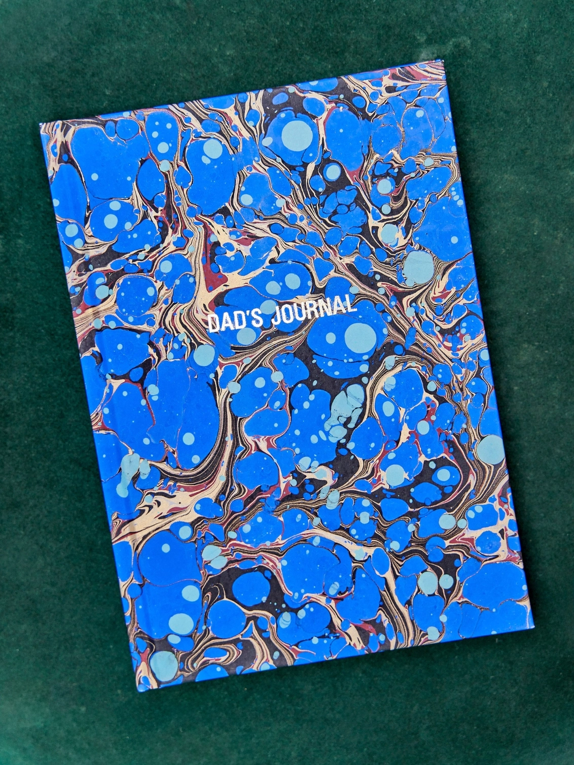 Marbled paper notebook