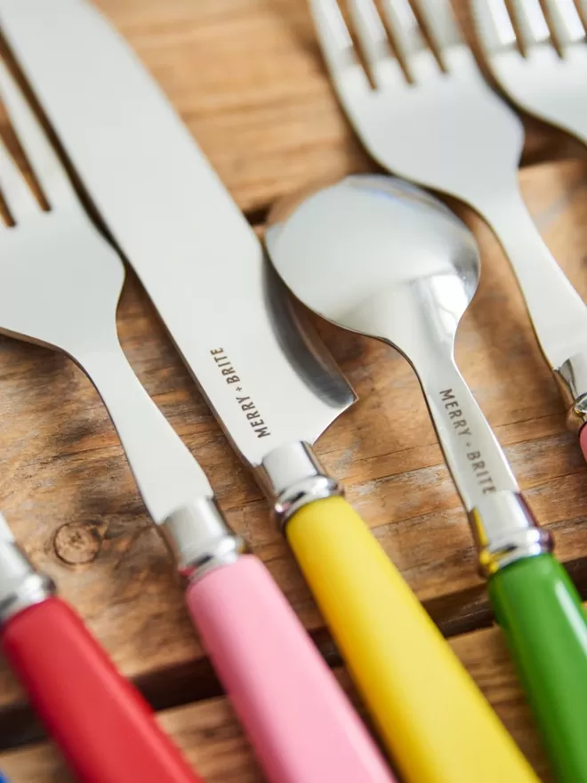 Bright Vintage Inspired Cutlery Set