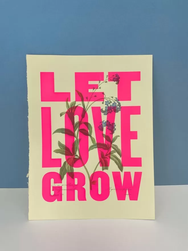 Let Love Grow - Large Screenprint