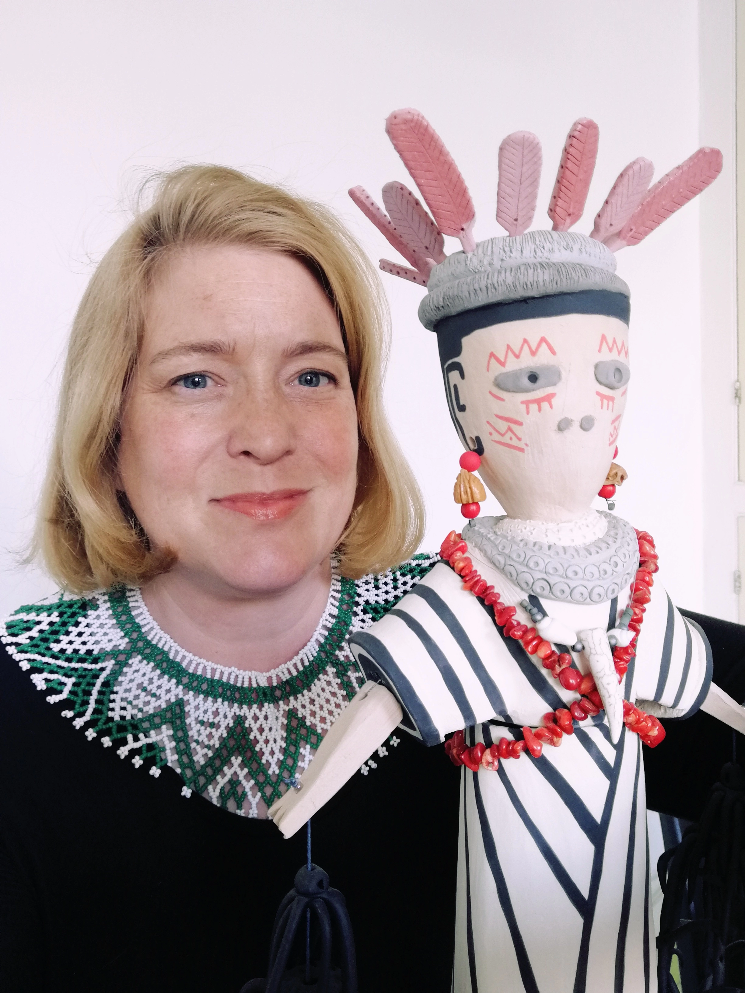 I’m Nicola and I make ceramics from earthenware clay.  I’m based in the town of Margate and I take my inspiration from anthropology, folklore, popular culture and nature.  I’m very lucky to have an array of museums and attractions nearby that help inspire my creations, along with the amazing and varied shorelines and vistas we have here in Thanet.  All my pieces are lovingly made and painted by hand, in small batches. Each piece is unique.