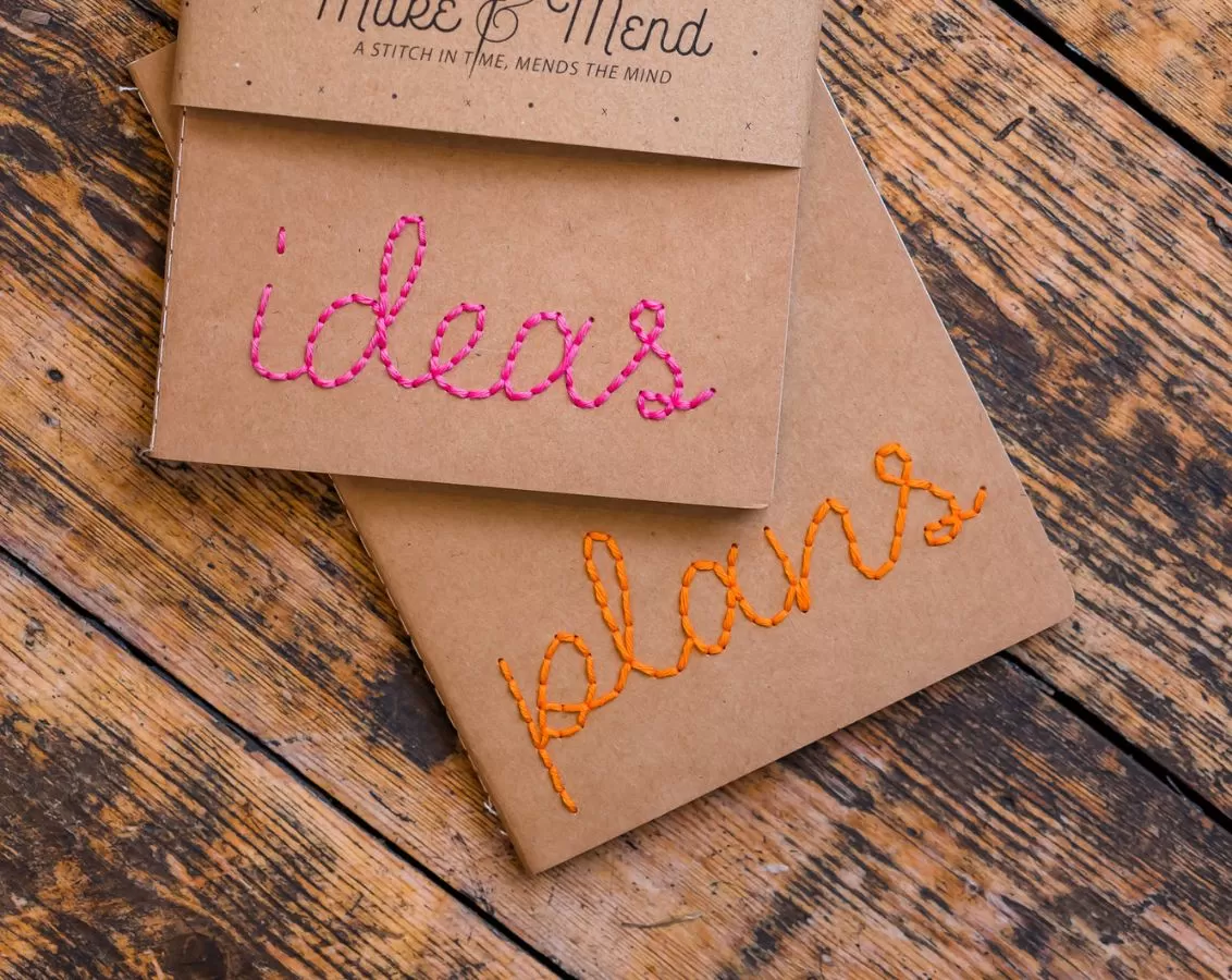 Plans and ideas make and mend notebook