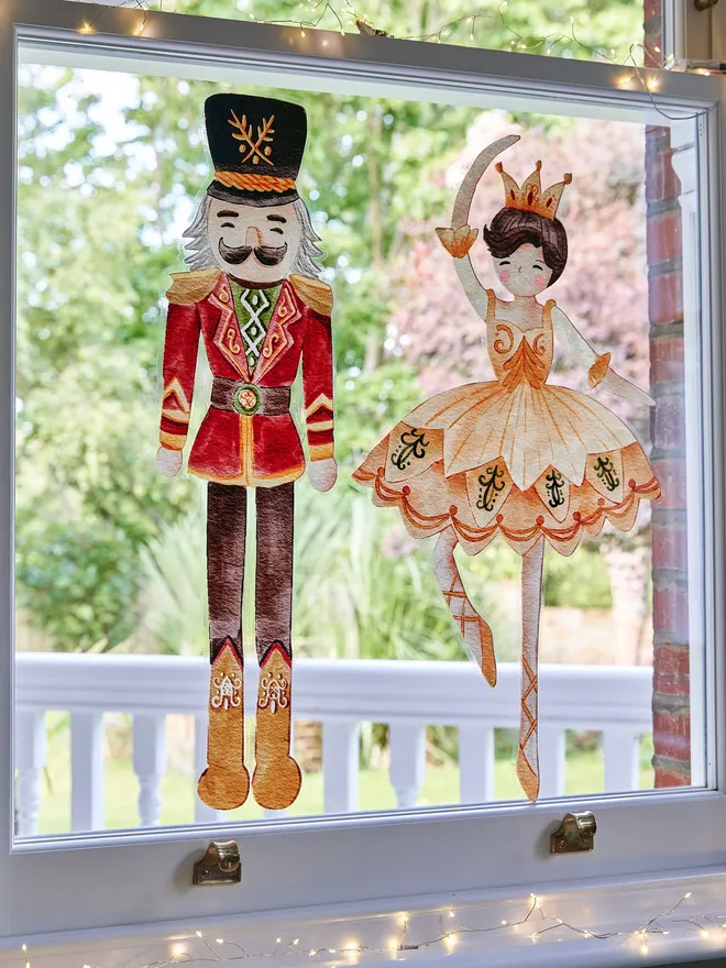 Nutcracker window wall sticker