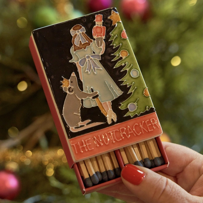 The nutcracker ceramic matchbox