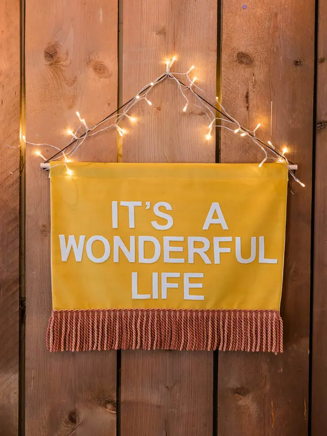 It is a wonderful life Christmas wall hanging