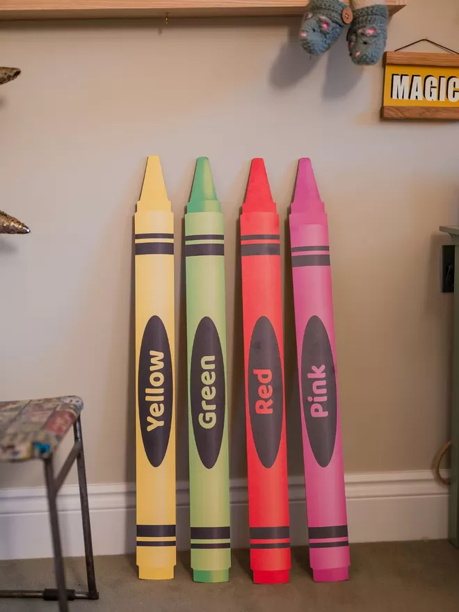 Giant Crayon 2D Prop Decoration - Holly & Co